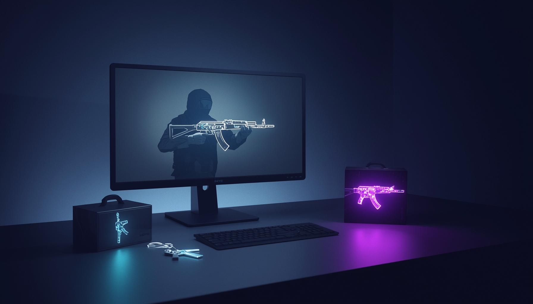 Идея №1: Получение скинов и кейсов в игре